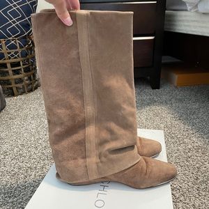 See by Chloe - Oceano tan suede flat boots